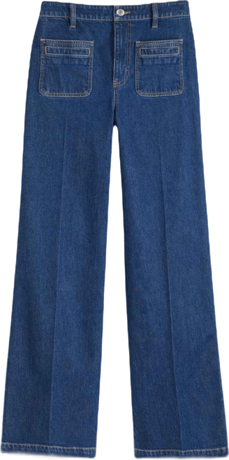 Women's Patch-Pocket High Rise Wide-Leg Jeans, Macy's Exclusive