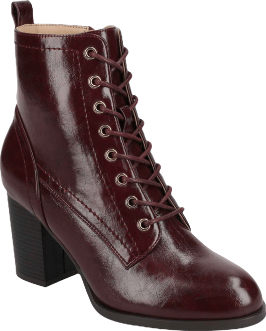 Women's Baylor Lace Up Stacked Heel Booties