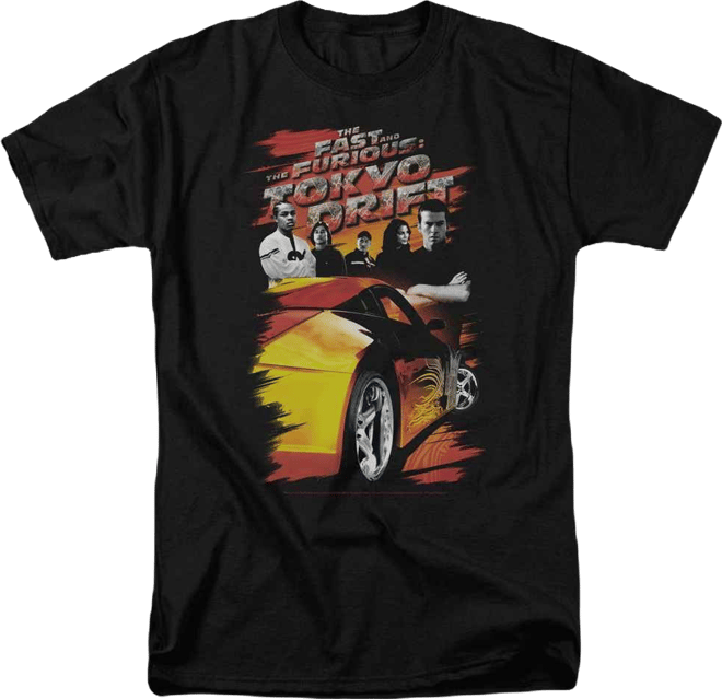Men's Tokyo Drift Drifting Crew T Shirt