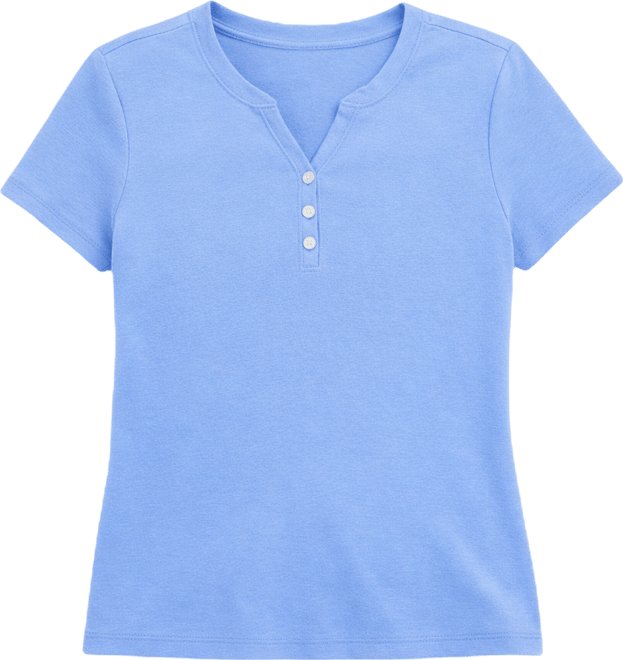 Petite Cotton Henley Short-Sleeve T-Shirt, Exclusively at Macy's