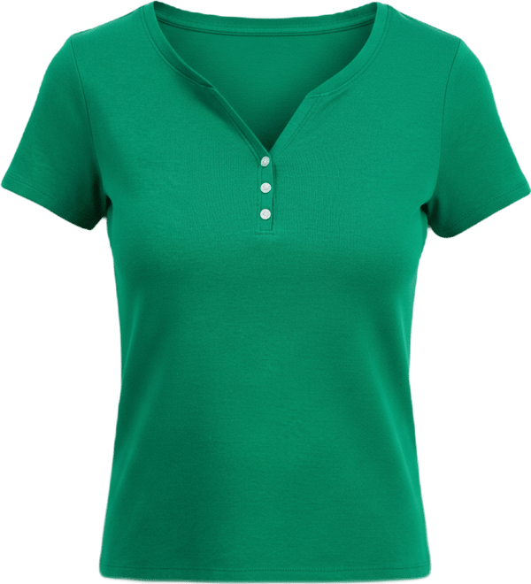 Petite Cotton Henley Short-Sleeve T-Shirt, Exclusively at Macy's