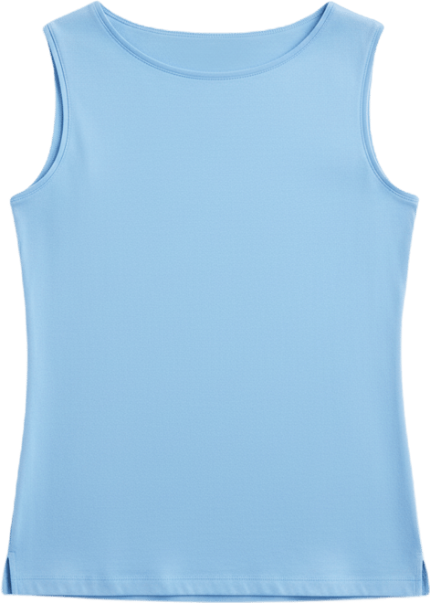Women's Cotton Boat-Neck Sleeveless Top, Created for Macy's