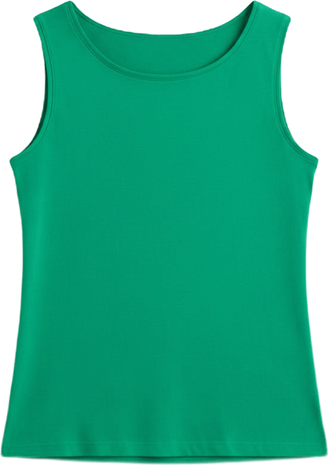 Women's Cotton Boat-Neck Sleeveless Top, Created for Macy's