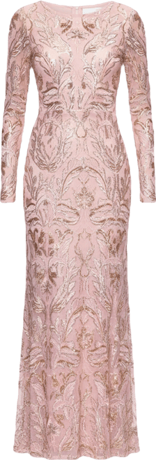 Women's Sequinned Embroidered Evening Gown