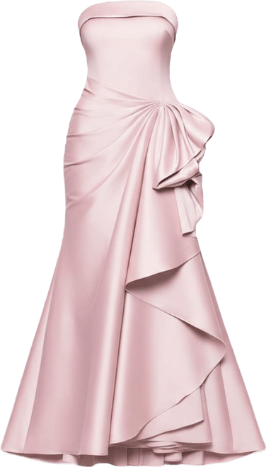 Women's Gathered Strapless Gown