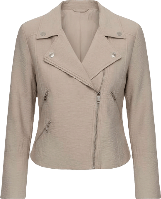Women's Zipper Detailed Crinkle Jacket