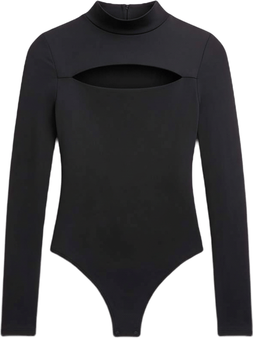 Women's Cutout Long-Sleeve Bodysuit, Macy's Exclusive