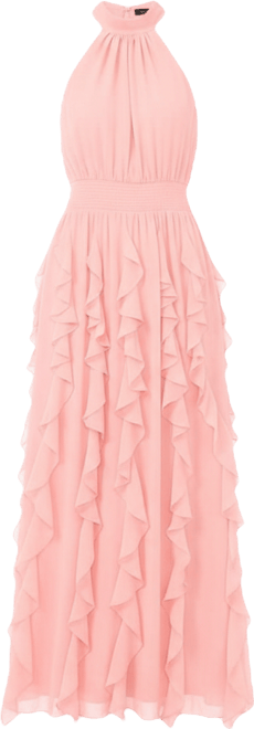 Women's Sleeveless Cascading Maxi Dress