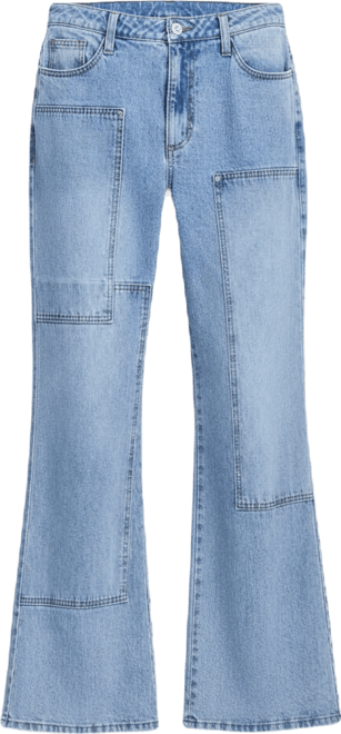 Women's Patchwork Flare-Leg Jeans, Macy's Exclusive