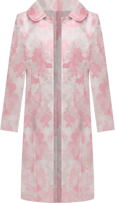 Women's Floral Jacquard Three-Button Topper