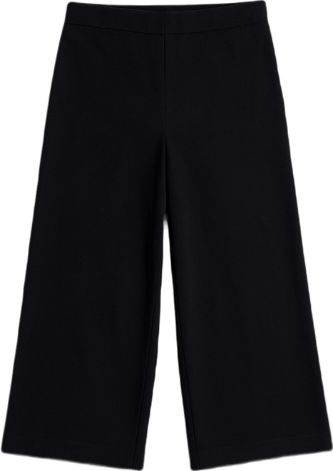 Women's Cotton Terry Wide Ankle Pants