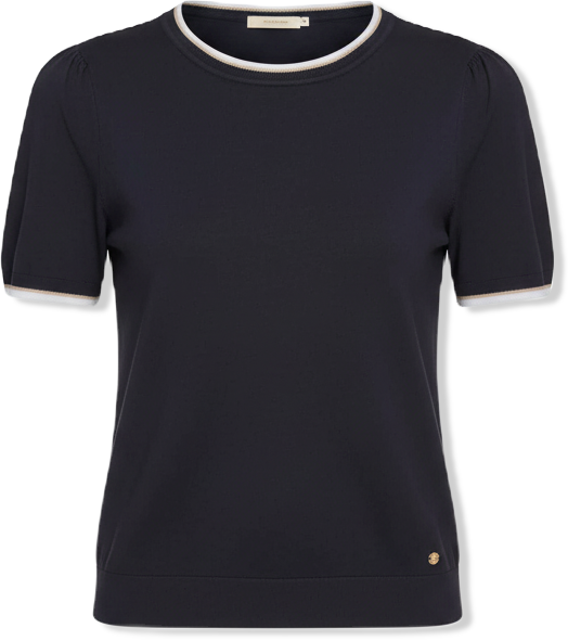 Women's Short-Sleeve Tipped Sweater