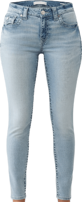 Women's Jennie Mid Rise Skinny Big T Flap Jeans