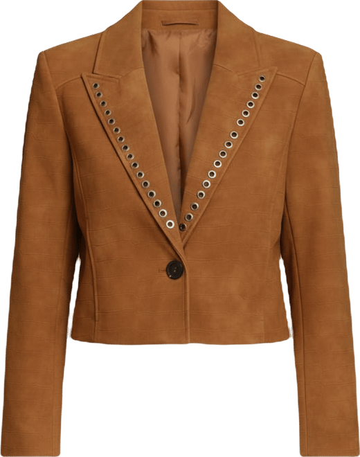 Women's Cropped Spread Collar Blazer