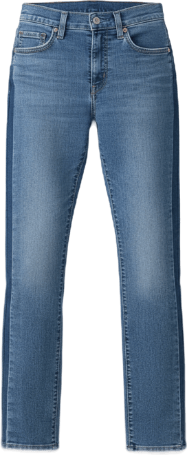 Juniors' Straight Leg High-Rise Jeans