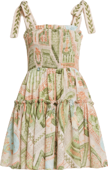 Women's Sariyah Square Neck Tiered Mini Dress