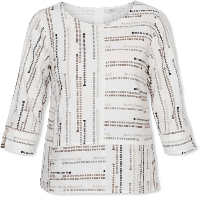 Women's Classic Spliced Jacquard Stripe Top