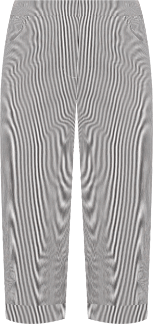 Petite Classic Stretch Stripe Clamdigger Capri Pants