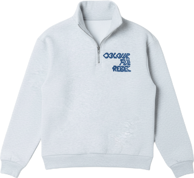 Women's Uni Bold Logo Relaxed Zip Sweat