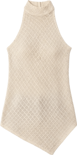 Women's Knit Halter Neck Sleeveless Top