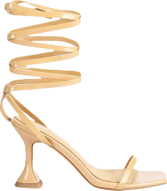 Women's Lewk Strappy Tie Up Spool Heel Sandals