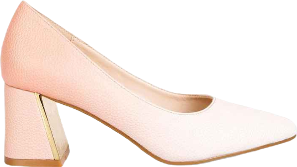 Women's Harlow metallic accent block heel pumps