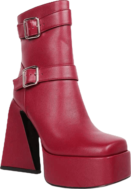 Hot Cocoa High Platform Ankle Boots