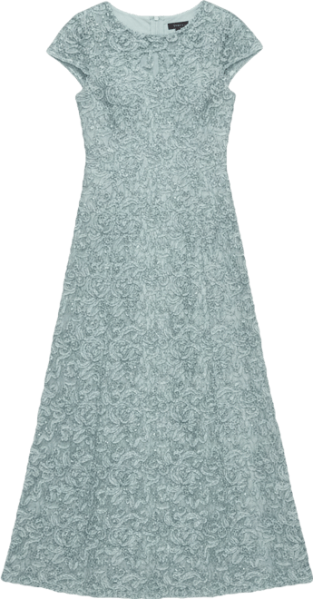 Women's Soutache Sequinned A-Line Dress