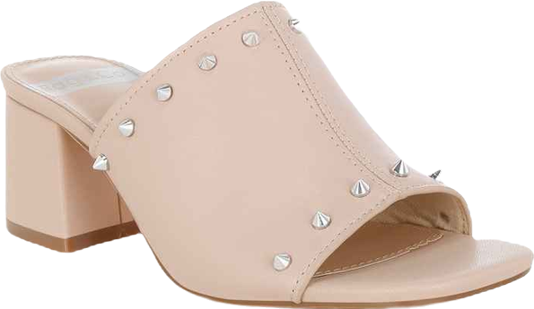 Lomela Stud Embellished Block Heel Mules