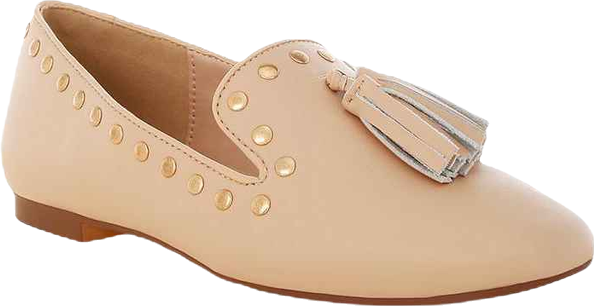 Philoha Studs & Tassels Detail Flat Loafers