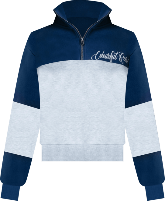 Women's Colourblock Zip Sweat