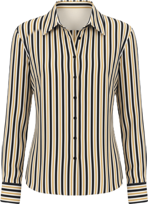 Women's Classic Striped Long Sleeve Shirt