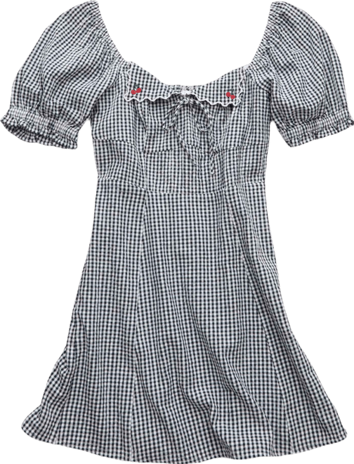 aerie green gingham dress Gingham Print Maxi Dress main image 0