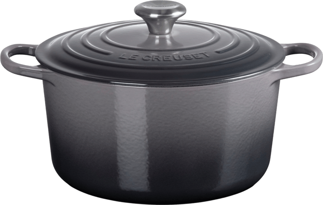 Signature Enameled Cast Iron 6.5 Quart Deep Round Dutch Oven