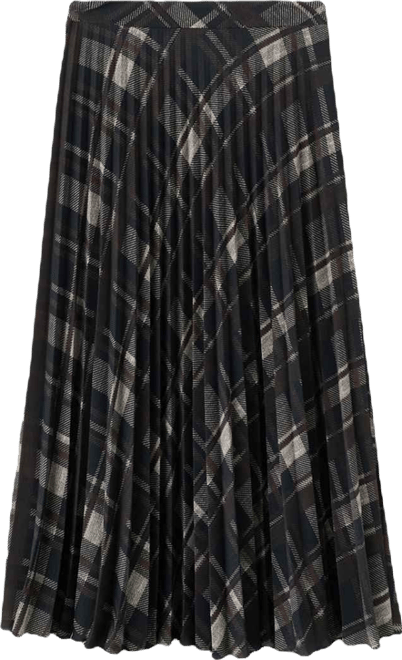 Women's Checked Long Skirt