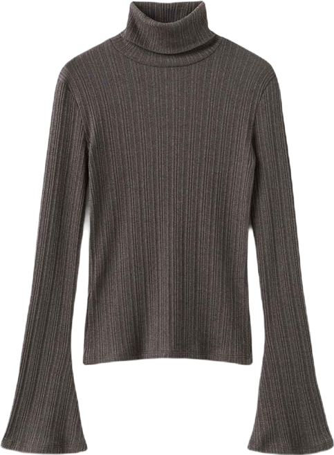 Women's Flared Sleeves Turtleneck Sweater