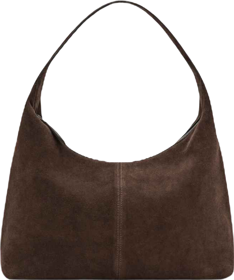 Women's Stitching Suede Shoulder Bag