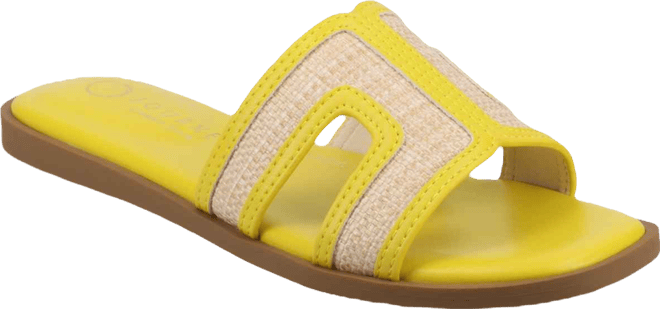 Womens Primah "H" Band Medium and Wide Width Slip On Flat Sandals