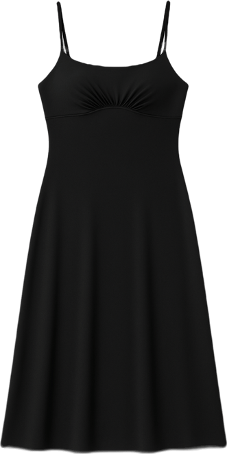 Women's Shapewear Built-In Sculpting A-Line Midi Slip Dress