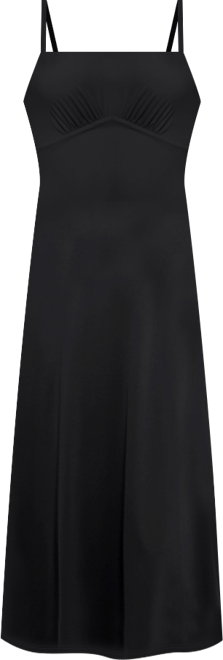 Women's Shapewear Built-In Sculpting A-Line Midi Slip Dress