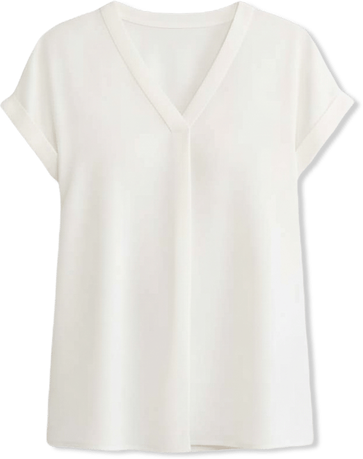 Women's V-Neck Short-Sleeve Top