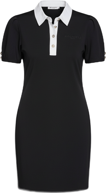 Women's Knit Collared Polo Dress
