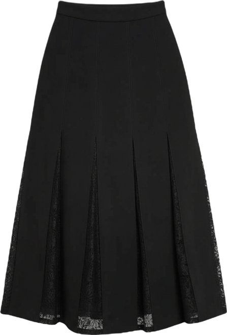 Women's Lace Inset Maxi Skirt