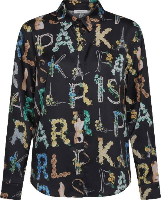 Women's Printed Long-Sleeve Top