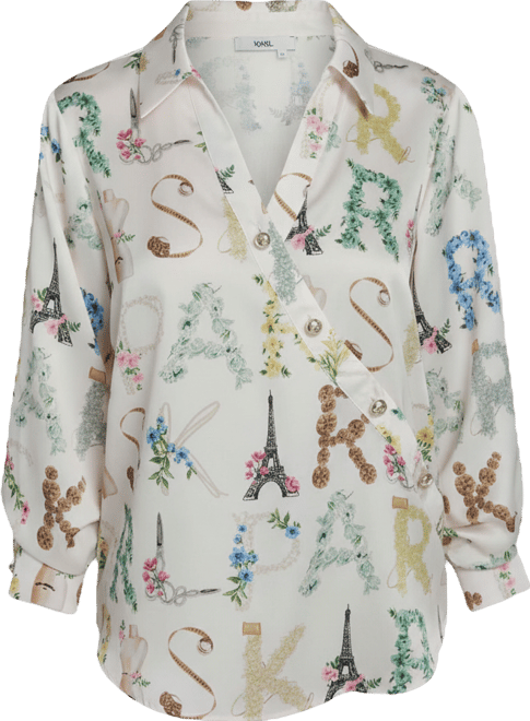 Women's Printed 3/4-Sleeve Top