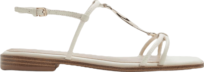 Women's Ebaeryn Square T-Strap Flat Sandals