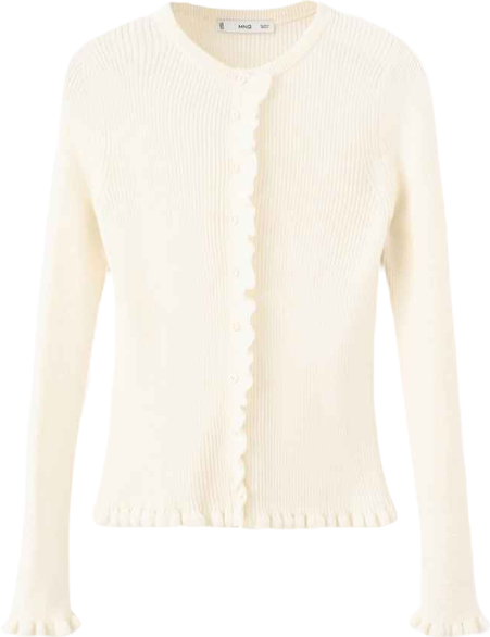 Women's Scalloped Edges Cardigan