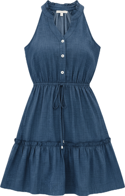 Women's Big Deal Blue Mini Beach Dress