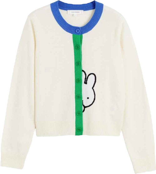 Women's Miffy Peek-Placket Wool-Cashmere Sweater