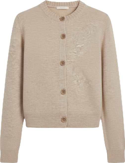 Women's Cropped Wool-Cashmere Cardigan